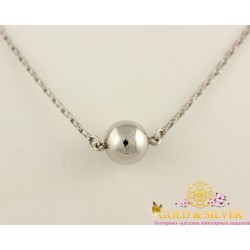 Серебряное Колье 925 проба. Женское колье Шарик 860039c